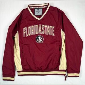 COLOSSEUM Kids’ Unisex‎ Garnet Florida State Seminoles Windbreaker Jacket Size M
